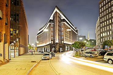 Chilehaus building, Kontorhausviertel district, Altstadt, Hamburg, Germany, Europe