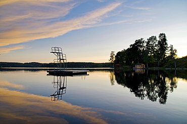 Lake near Bengtsfors, Dalsland province, Sweden, Scandinavia, Europe