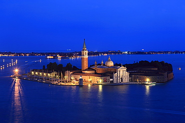 Island and San Giorgio Maggiore Church, Venice, Veneto, Italy, Europe