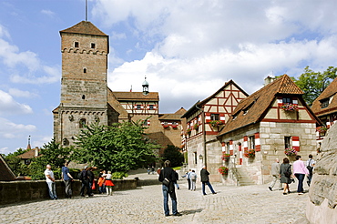 Kaiserburg Imperial Castle, Nuremberg, Middle Franconia, Bavaria, Germany, Europe