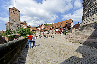 Kaiserburg Imperial Castle, Nuremberg, Middle Franconia, Bavaria, Germany, Europe