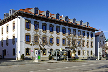 Neue Post restaurant, Marktplatz square, Holzkirchen, Upper Bavaria, Germany, Europe