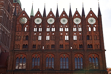 Town hall, Alter Markt marketplace, Stralsund, Unesco World Heritage Site, Mecklenburg-Western Pomerania, Germany, Europe