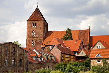 Parish church St. Marien, St. Mary, Plau am See, Mecklenburg Lake District, Mecklenburg-Western Pomerania, Germany, Europe