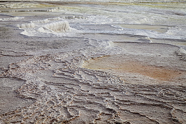 Travertine terraces of Pamukkale, UNESCO World Heritage Site, Denizli, Turkey, Asia