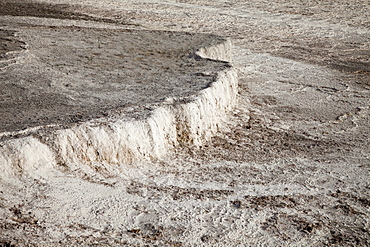 Travertine terraces of Pamukkale, UNESCO World Heritage Site, Denizli, Turkey, Asia