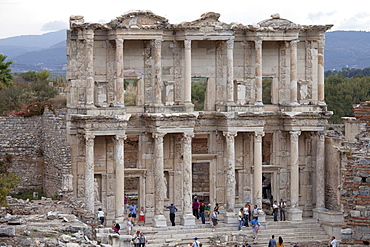 Celsus Library, Ephesus, Selcuk, Lycia, Turkey, Asia