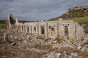 Basilica, ancient archaeological site of Perge, Antalya, Turkish Riviera, Turkey, Asia