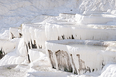 Limestone terraces of Pamukkale, UNESCO World Heritage site, Denizli, Turkey, Asia