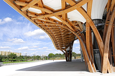 Detail view, Centre Pompidou-Metz, Metz, Lorraine, France, Europe