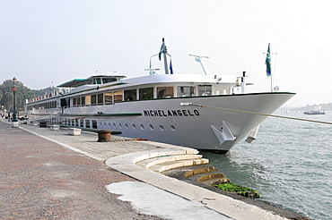 Michelangelo, river cruise ship, Venice, Veneto, Italy, Europe