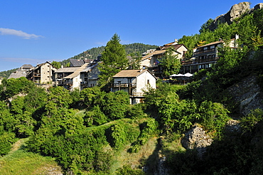 Mountain village Peyresq, Haute Verdon mountains, Alpes-de-Haute-Provence, France, Europe