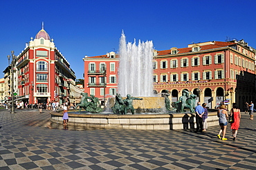 Place Massena square, Nice, Nizza, Departement Alpes-Maritimes, Provence-Alpes-Cote dÃ­Azur, France, Europe