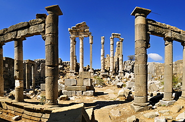 Antique Roman temple, archeological site of Qalaat Faqra, Lebanon, Middle East, West Asia