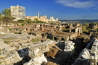 Ancient archeological site of Tyros, Tyre, Sour, Unesco World Heritage Site, Lebanon, Middle East, West Asia