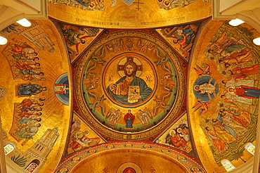 Interior of the Maronite St. George Cathedral, Harissa, Lebanon, Middle East, West Asia