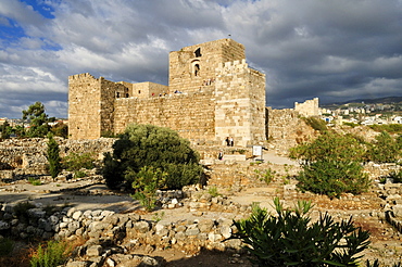 Crusader castle in the archeological site of Byblos, Unesco World Heritage Site, Jbail, Jbeil, Lebanon, Middle East, West Asia