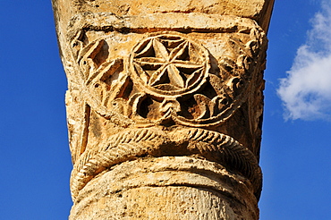 Antique Umayyad ruins at the archeological site of Anjar, Unesco World Heritage Site, Bekaa Valley, Lebanon, Middle East, West Asia