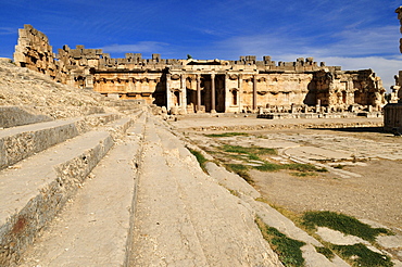 Antique ruins at the archeological site of Baalbek, Unesco World Heritage Site, Bekaa Valley, Lebanon, Middle East, West Asia