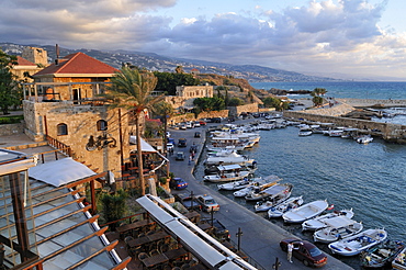 Historic port, harbour of Byblos, Jbail, Jbeil, Lebanon, Middle East, West Asia