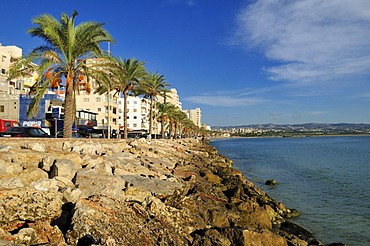 Seaside promenade in Tyros, Tyre, Sour, Lebanon, Middle East, West Asia