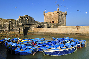 Portuguese fortress in the historic town of Essaouira, Unesco World Heritage Site, Morocco, North Africa