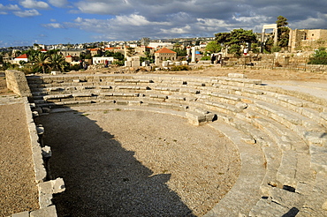 Antique Roman theater at the archeological site of Byblos, Unesco World Heritage Site, Jbail, Lebanon, Middle East, West Asia