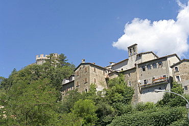 Borgo, administrative division of Arquata del Tronto, a fortified hill town in the province of Ascoli Piceno, Marches, Italy, Europe