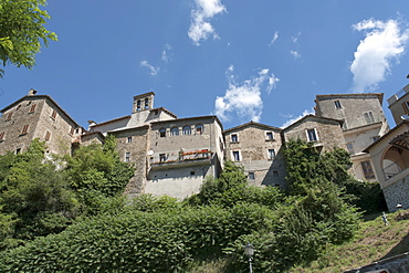 Borgo, administrative division of Arquata del Tronto, a fortified hill town in the province of Ascoli Piceno, Marches, Italy, Europe