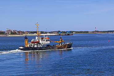 Maritime police boat off the island of Foehr, Germany, Europe