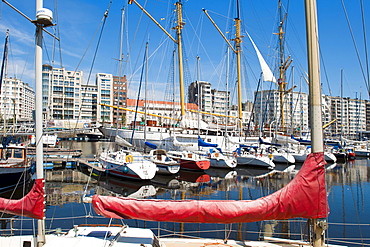 Ostend marina, Belgium, Europa