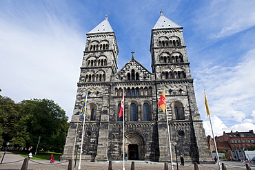 Lund Cathedral or Lunds domkyrka, Lund, Skane, Sweden, Europe