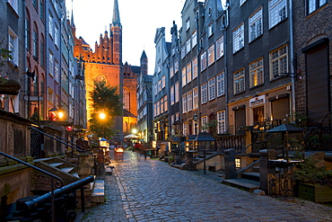 Ulica Mariacka street, Amber Lane, Gdansk, Pomerania, Poland, Europe