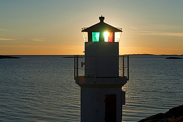 Lighthouse, Molloesund, Vaestra Goetaland County, Sweden, Europe