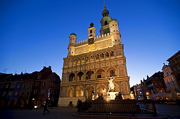 Town hall, Rynek market square, Poznan, Wielkopolska, Poland, Europe