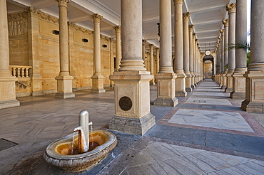 Mill Colonnade, Mlynska Colonnade, Carlsbad, Karlovy Vary, Bohemia, Czech Republic, Europe, PublicGround