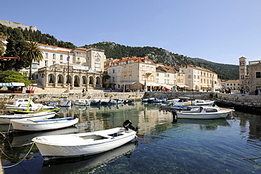 Trg Sv Stjepana, St. StephenÃ­s Square, Hvar, Hvar Island, Croatia, Europe