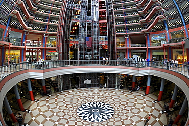 Interior view of the James R. Thompson Center, JRTC, State Building, formerly known as the State of Illinois Center, Chicago, Illinois, United States of America, USA