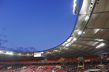 New stadium stand, Untertuerkheimer Kurve, Mercedes-Benz Arena, Stuttgart, Baden-Wuerttemberg, Germany, Europe