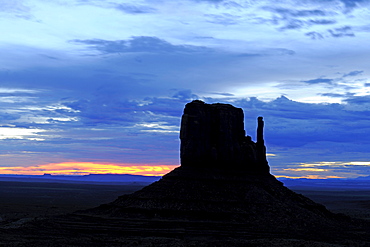 West Buttes at sunrise, Monument Valley, Arizona, USA