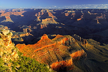 Morning at Yaki Point, Grand Canyon South Rim, South Rim, Arizona, United States, America