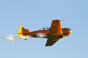 Vintage aircraft, North American Harvard T 6, Breitscheid Airshow 2010, Hesse, Germany, Europe