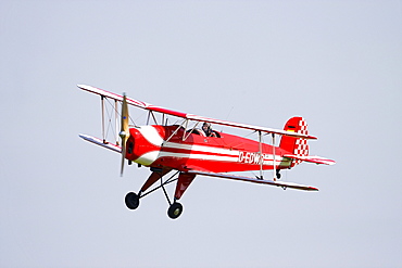 Vintage biplane, Casa Buecker 131 Jungmann, Breitscheid Airshow 2010, Hesse, Germany, Europe