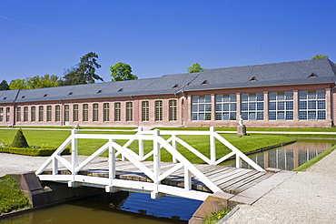 Schloss Schwetzingen Palace, New Orangery in the Palace Gardens, Schwetzingen, Electoral Palatinate, Baden-Wuerttemberg, Germany, Europe