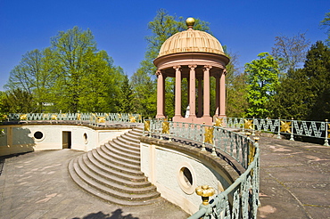 Schloss Schwetzingen Palace, Temple of Apollo in the Palace Gardens, Schwetzingen, Electoral Palatinate, Baden-Wuerttemberg, Germany, Europe