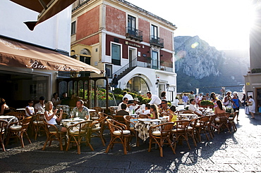 Bar Tiberio, La Piazzetta, Capri, island of Capri, Italy, Europe