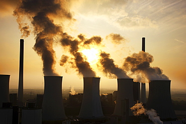 Scholven Power Station, a coal-fired power station in Gelsenkirchen-Scholven owned by E.ON, an energy service provider, Gelsenkirchen, North Rhine-Westphalia, Germany, Europe