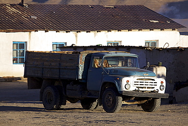 Old truck in Bulunkul, Pamir, Tajikistan, Central Asia