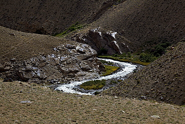 River in the Pamir mountain range, Tajikistan, Central Asia