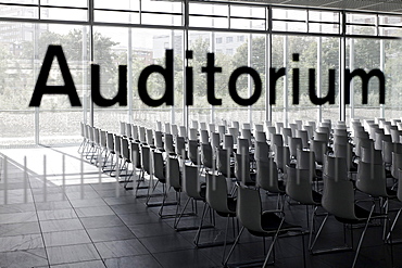 Auditorium, lecture hall, Documentation Centre, Topography of Terror, Berlin, Germany, Europe